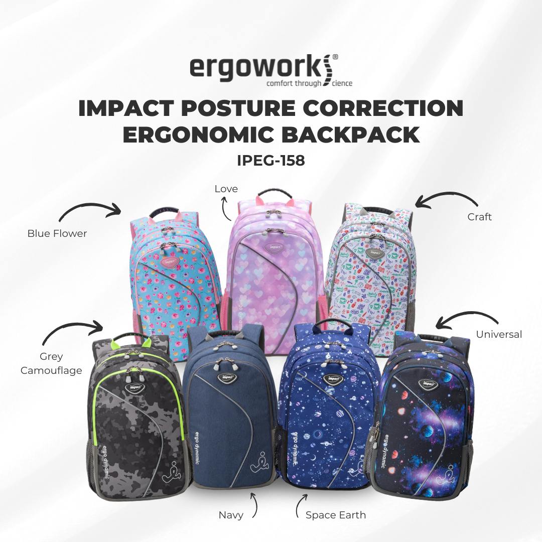 Impact Posture Correction Ergonomic Backpack, IPEG-158 (Colour Options Available)
