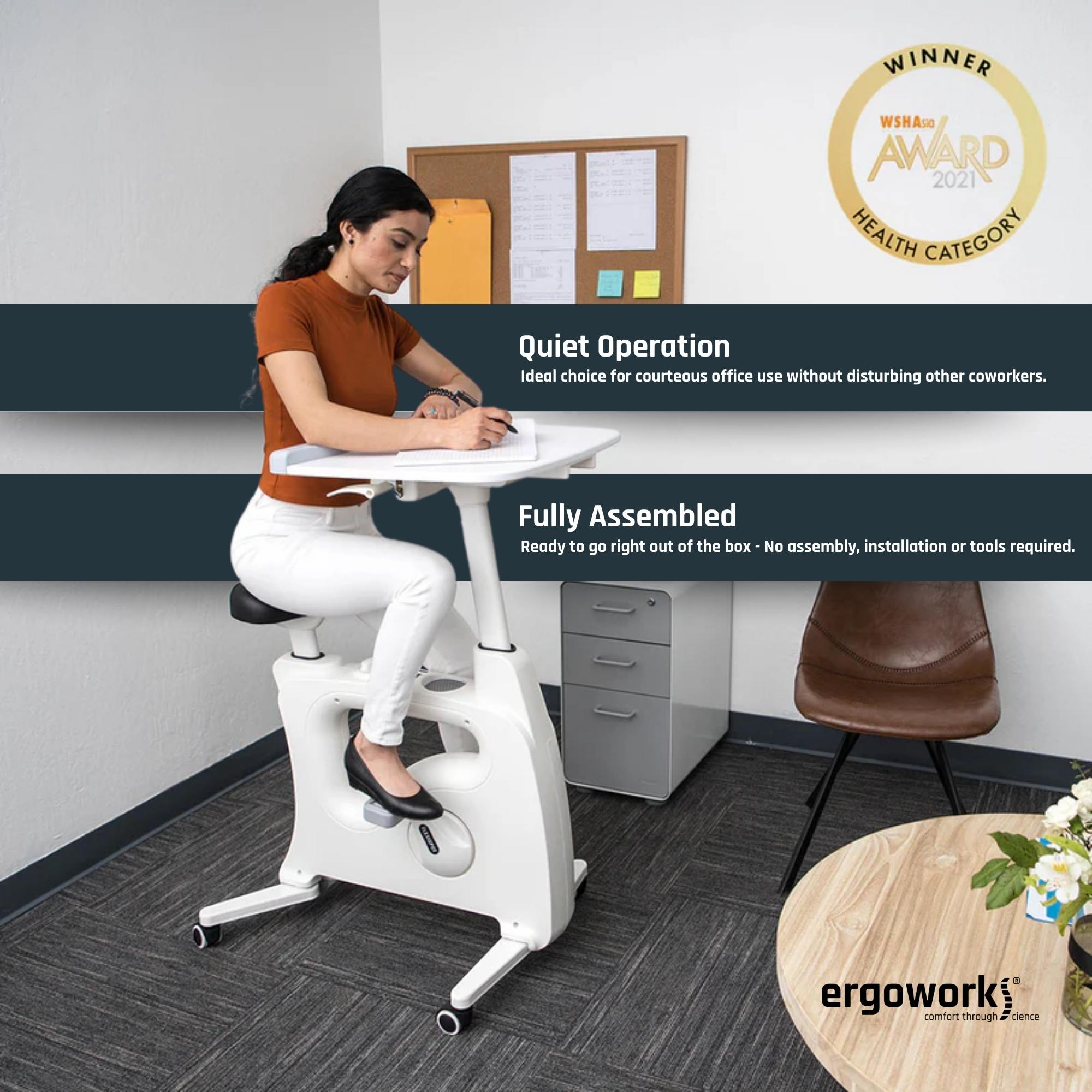 All-In-One Desk Bike - Pedal Exercise Bike | Ergoworks