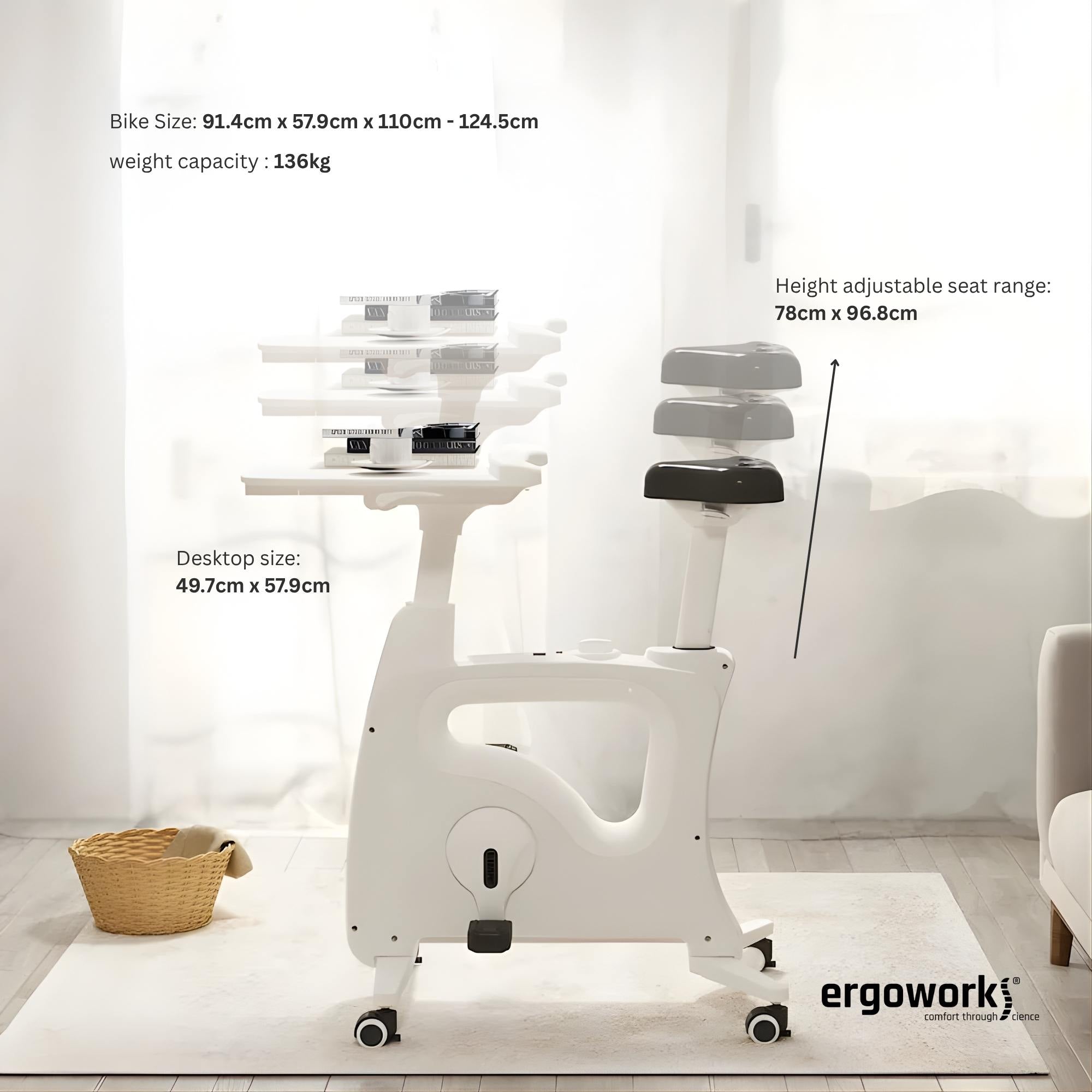 All-In-One Desk Bike - Pedal Exercise Bike | Ergoworks
