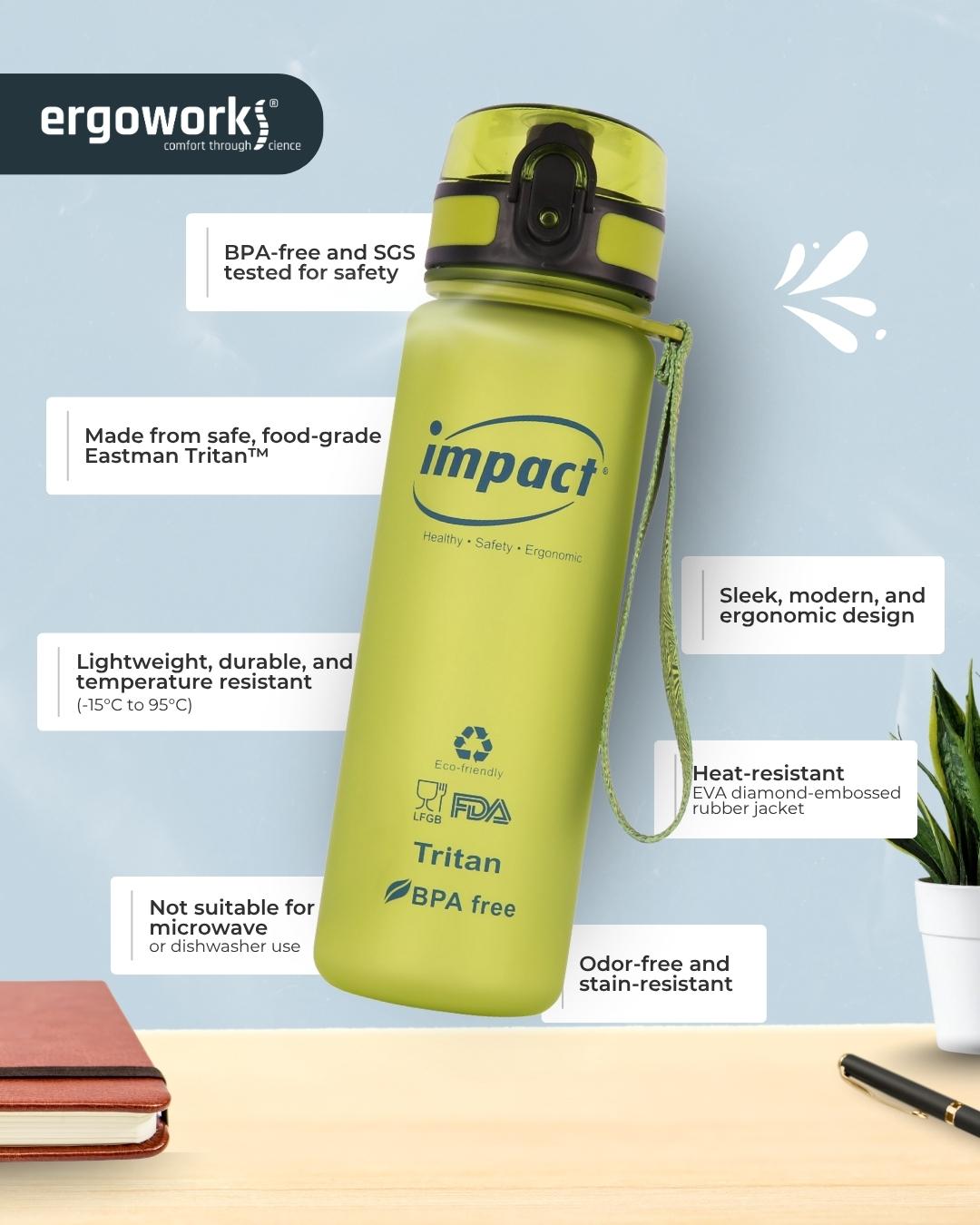 USA Tritan Jump Lid Design Ergo Bottle, 500ML