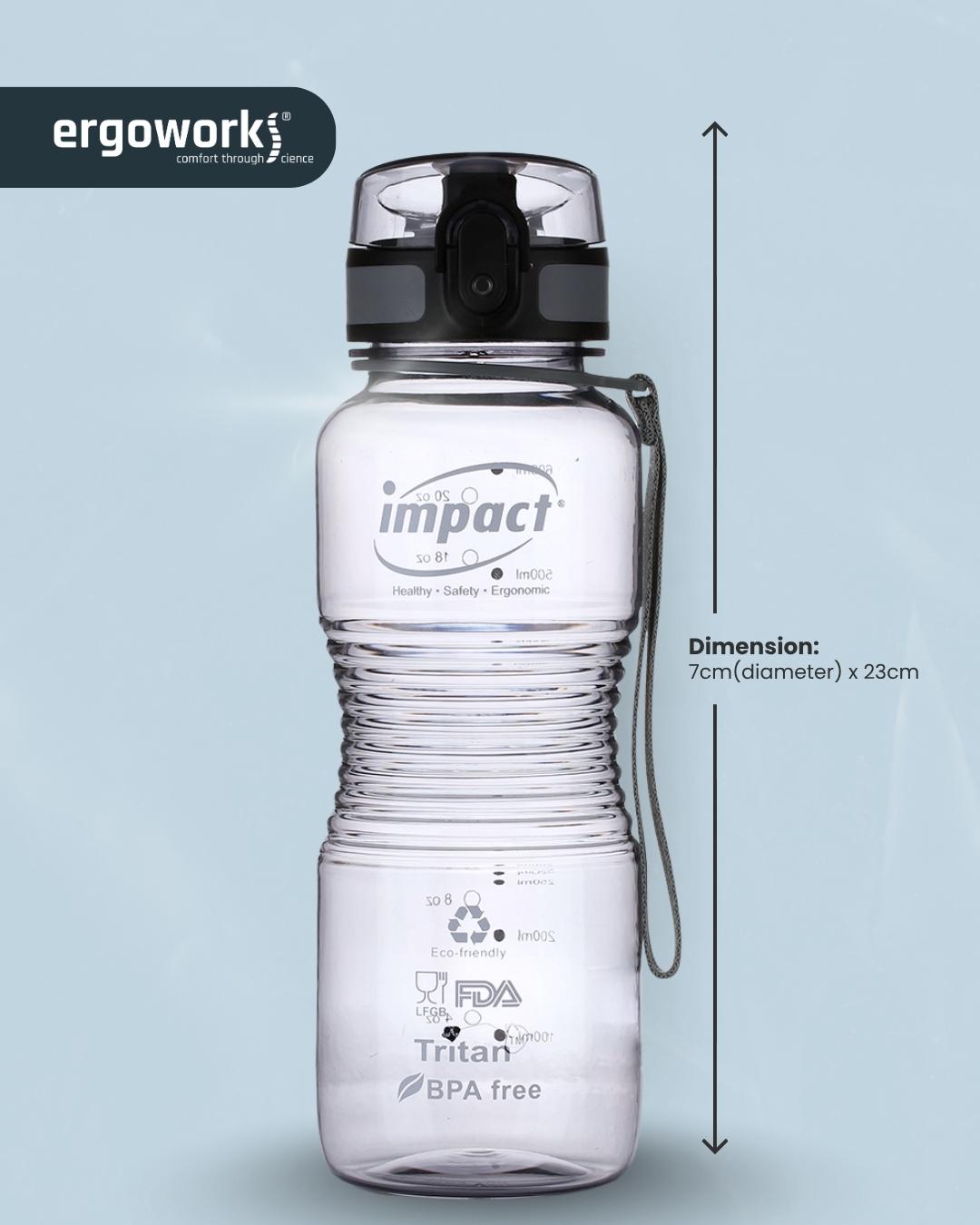 USA Tritan Jump Lid Design Ergo Bottle, 650ML