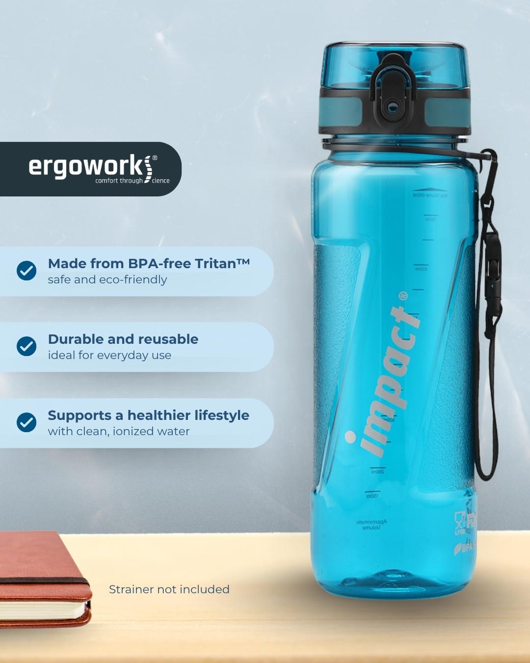 Nano Ionizer USA Tritan Jump Lid Ergo Bottle, 850ML