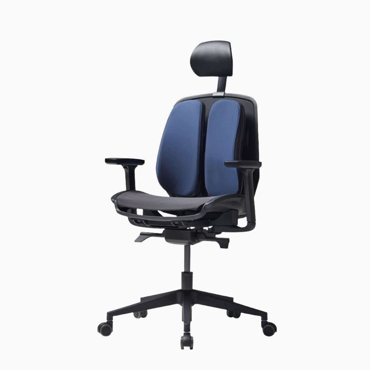 Alpha Renewal Ergonomic Office Chair (Black / White Frame)