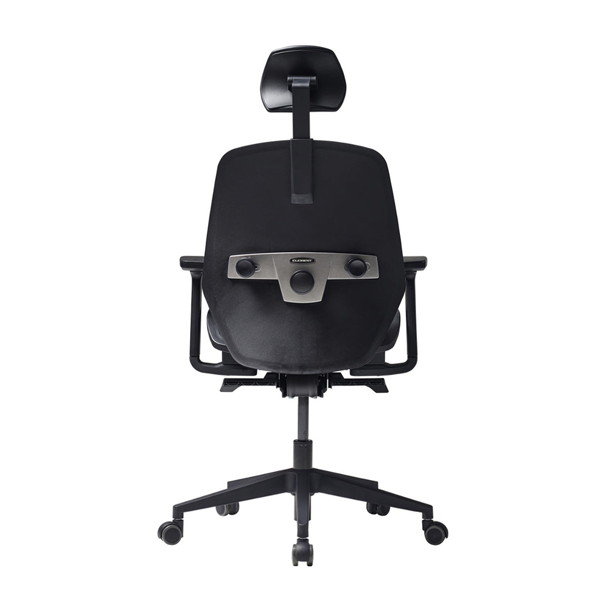 Alpha Renewal Ergonomic Office Chair (Black / White Frame)