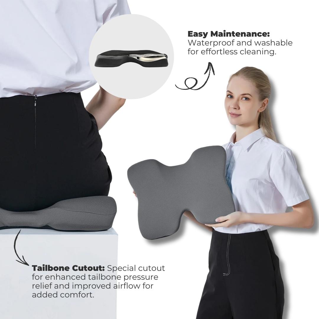 Comfort Upright Back Rest Seat Cushion