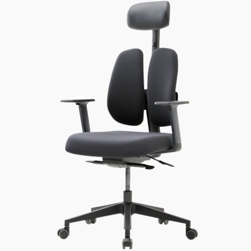 Gold Renewal Ergonomic Chair (Black / White Frame)