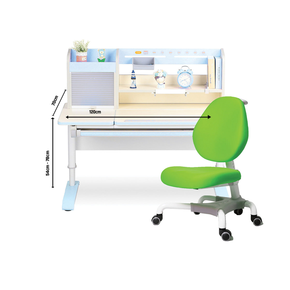 Impact Ergo-Growing Study Desk And Chair Set - IM-D12L1200V2-BL