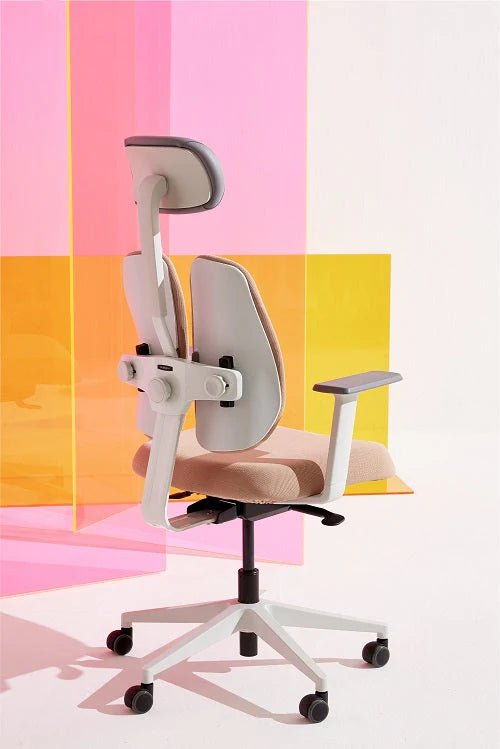 Gold Renewal Ergonomic Chair (Black / White Frame)