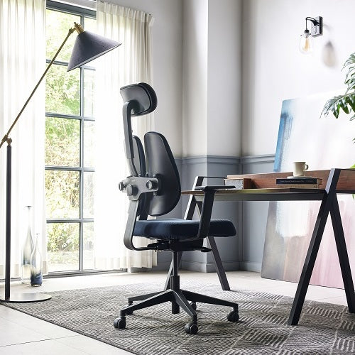 Gold Renewal Ergonomic Chair (Black / White Frame)