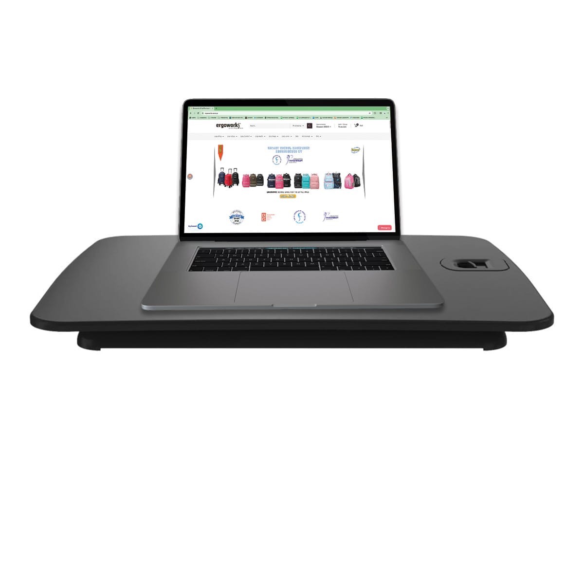 Ultra-slim Sit Stand Desk Converter For Laptop FS-ML1-BK