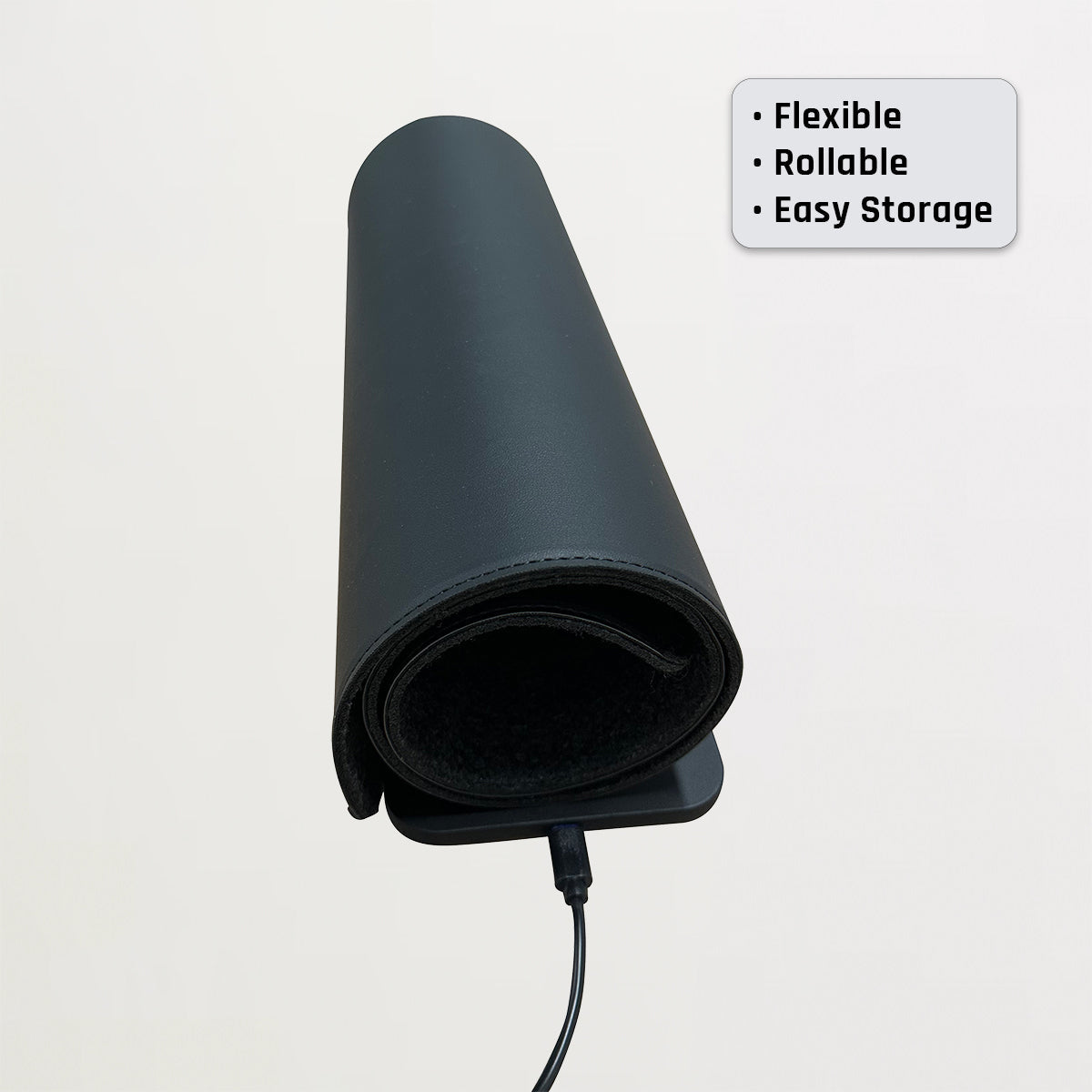 Comfy Desk Mat, Mouse Pad With Detachable Wireless Charging Pad