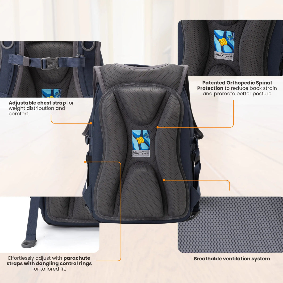 Impact Posture Correction Ergonomic Backpack, IM-00306