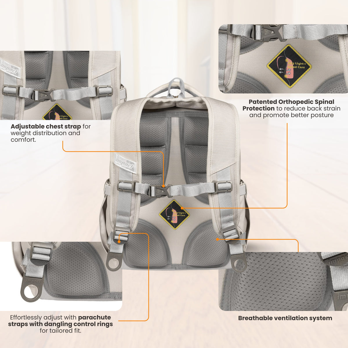 Impact Posture Correction Ergonomic Backpack, IM-00508