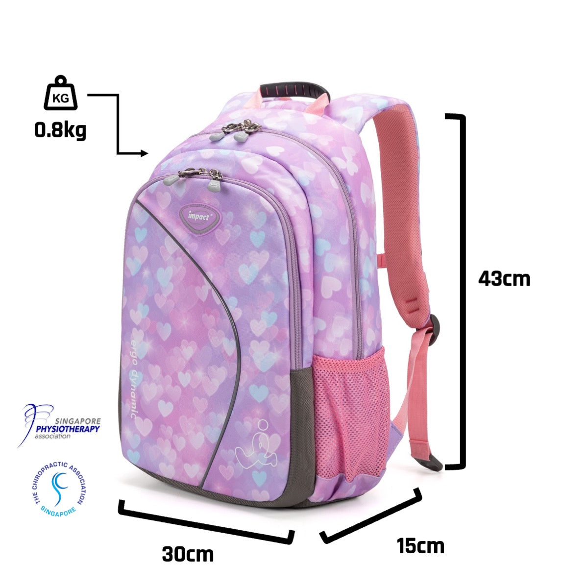 Impact Posture Correction Ergonomic Backpack, IPEG-158 (Colour Options Available)
