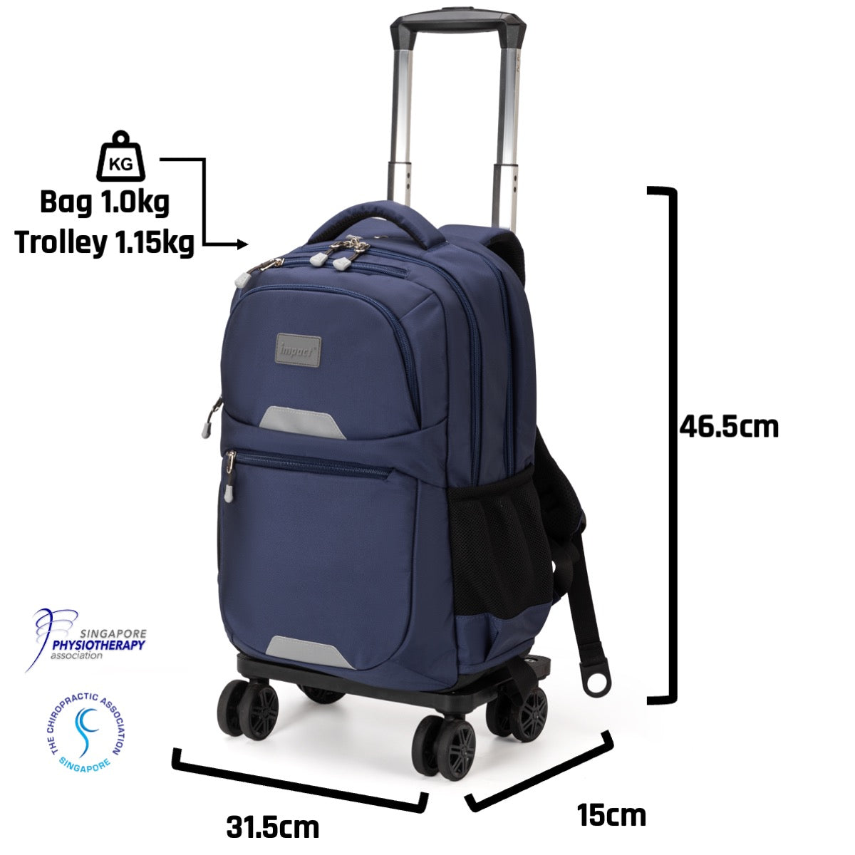 Impact Detachable Trolley Backpack