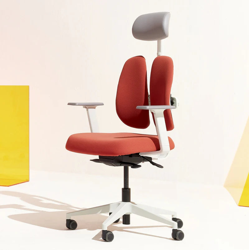 Gold Renewal Ergonomic Chair (Black / White Frame)