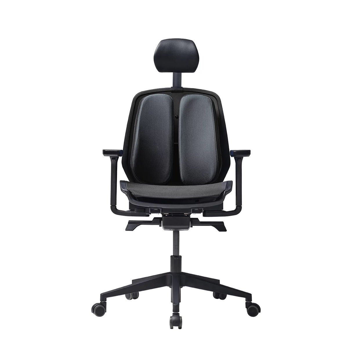 Alpha Renewal Ergonomic Office Chair (Black / White Frame)