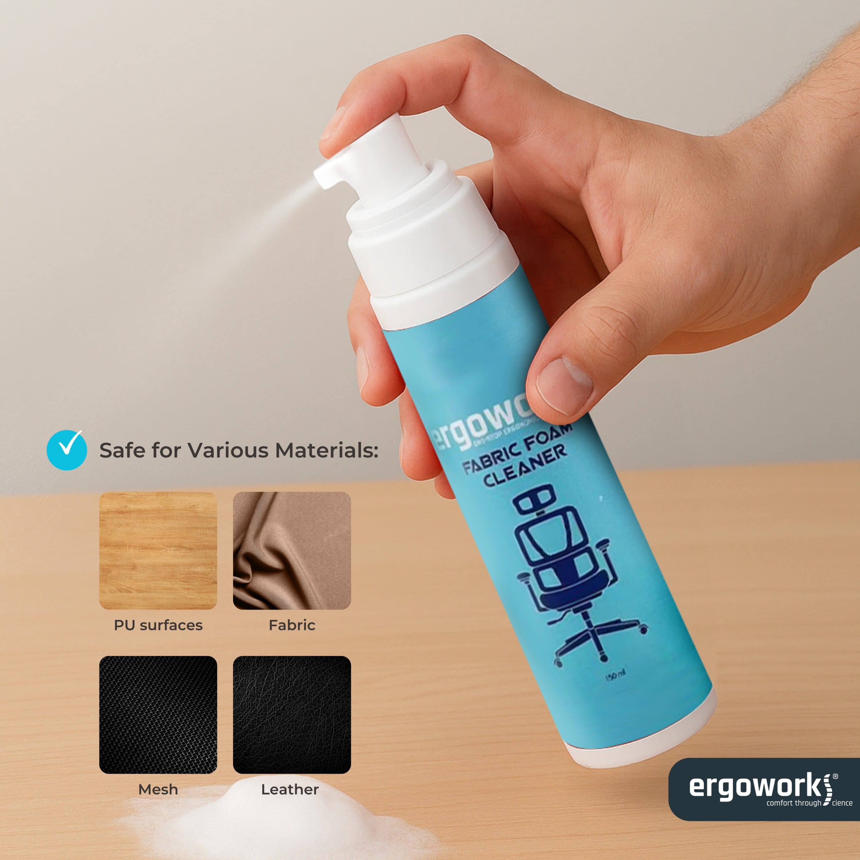 Fabric & Chair Cleaner Kit 150ml | Ergoworks Malaysia