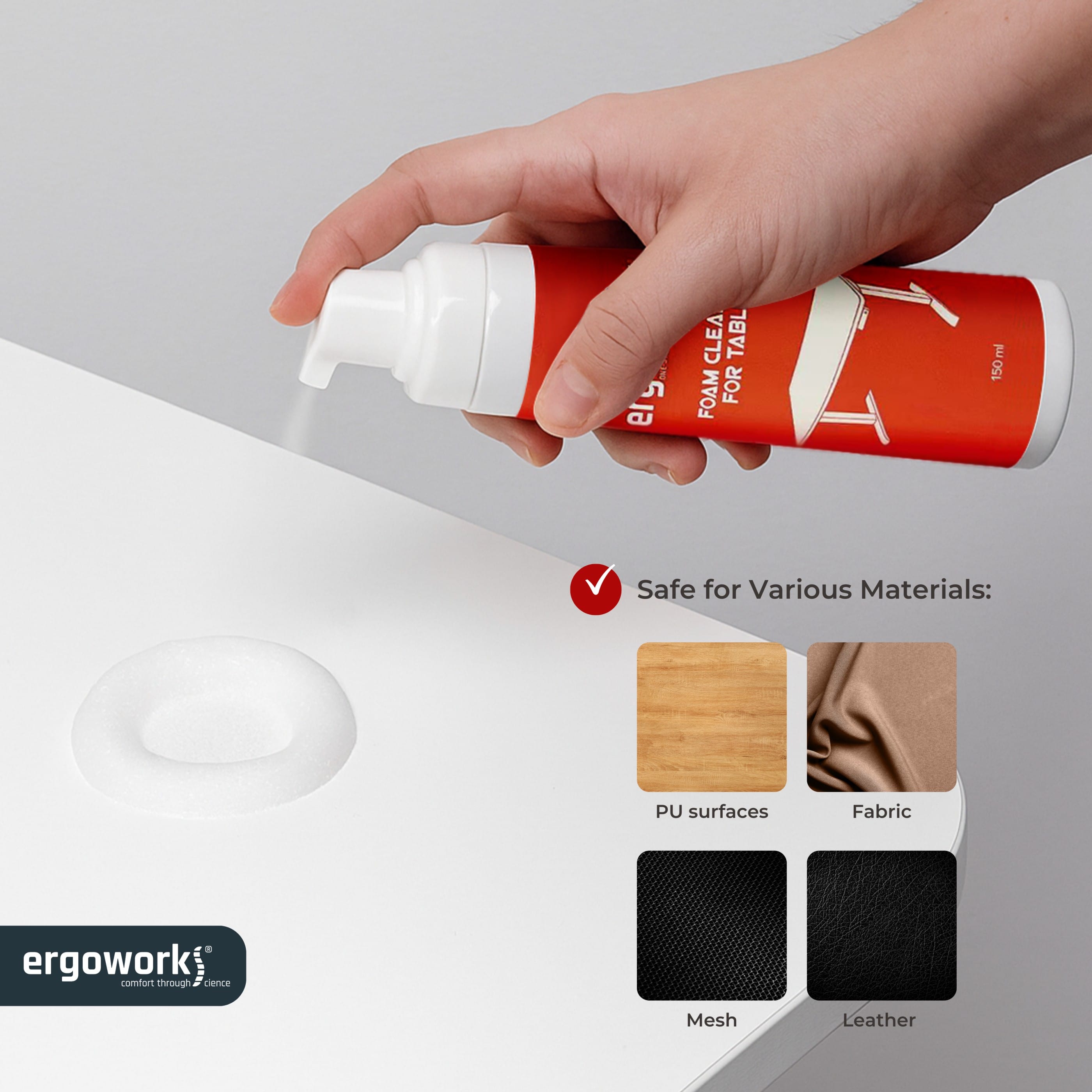 Desk Cleaner Kit 150ml - Wood, Glass & Laminate | Ergoworks