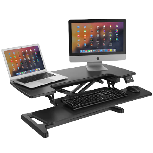 ERGOWORKS - EW-EMT107M-BK - Electric Sit Stand Desk Converter (M Series)