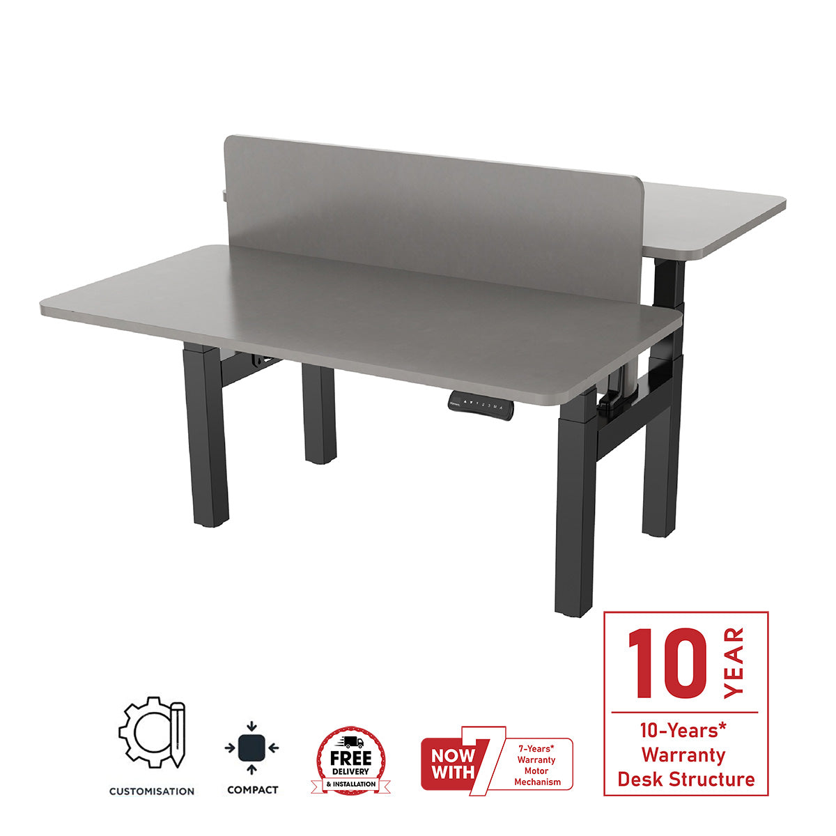 Electric Height Adjustable Dual Benching Desk