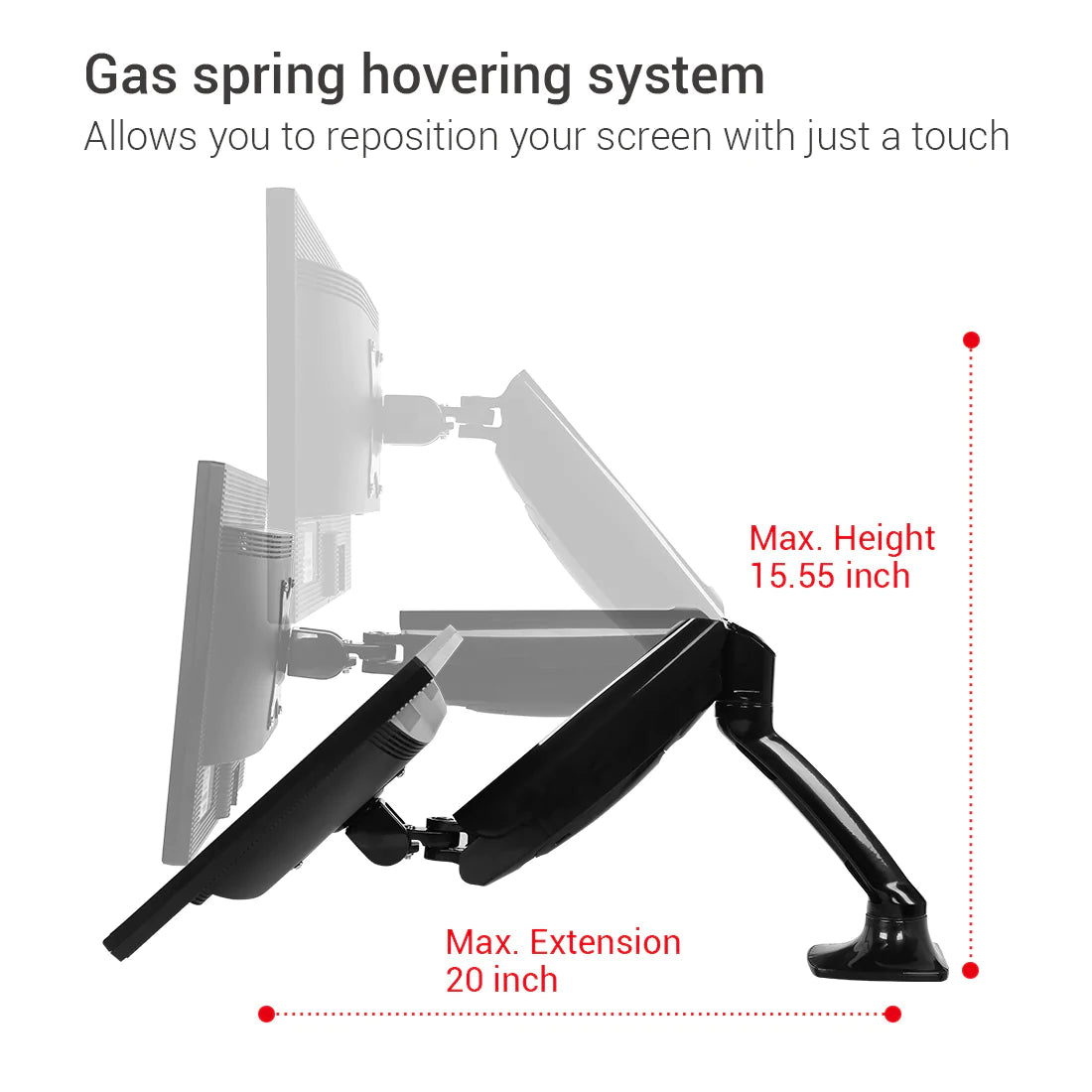 ERGOWORKS - EW-DLB502D - DUAL VESA UNIVERSAL MONITOR ARM