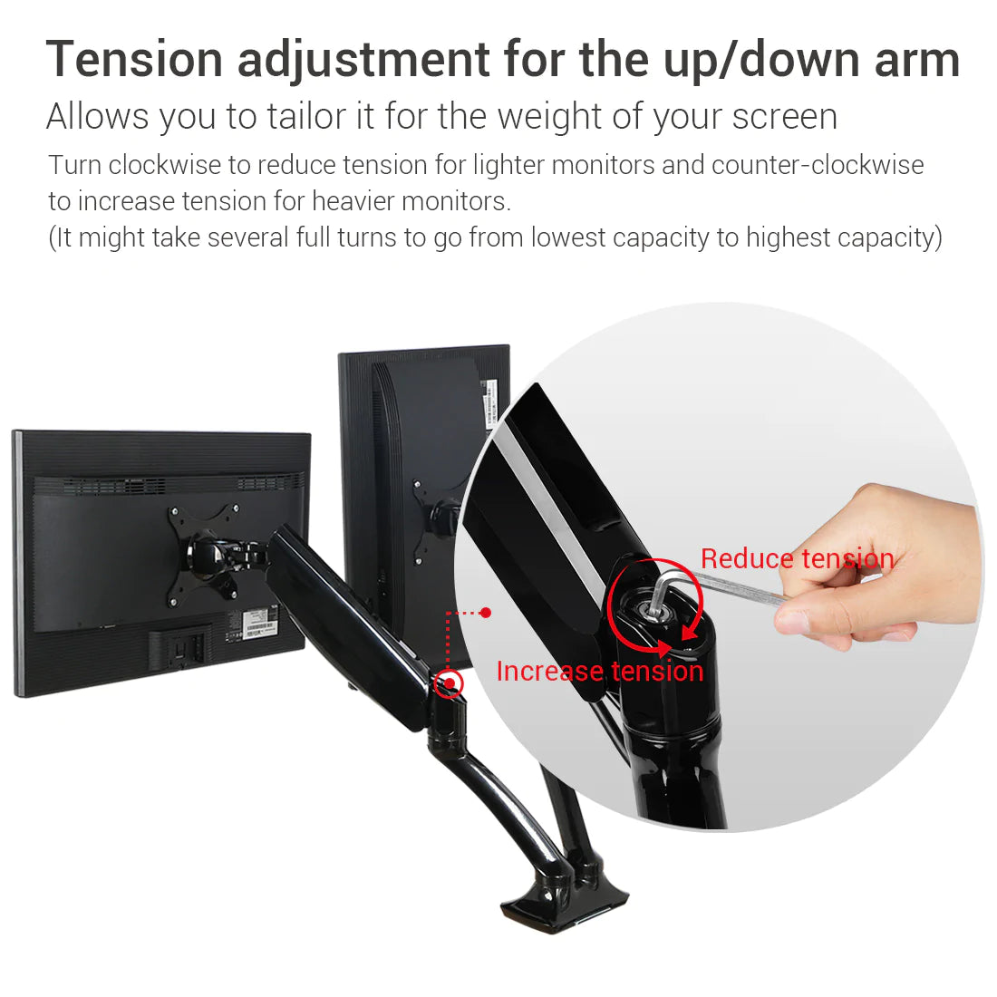 ERGOWORKS - EW-DLB502D - DUAL VESA UNIVERSAL MONITOR ARM
