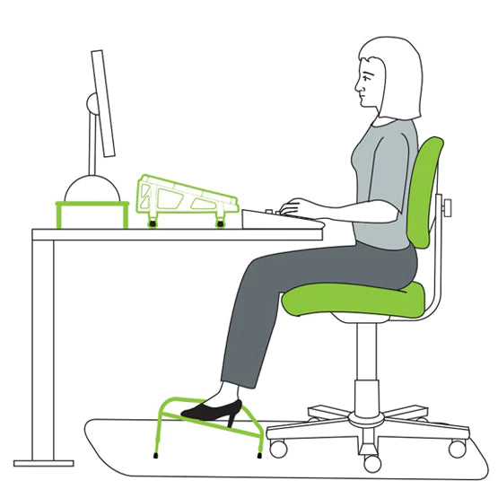 FLUTELINE MD-J-FTS Height And Tilt Adjustable Footrest