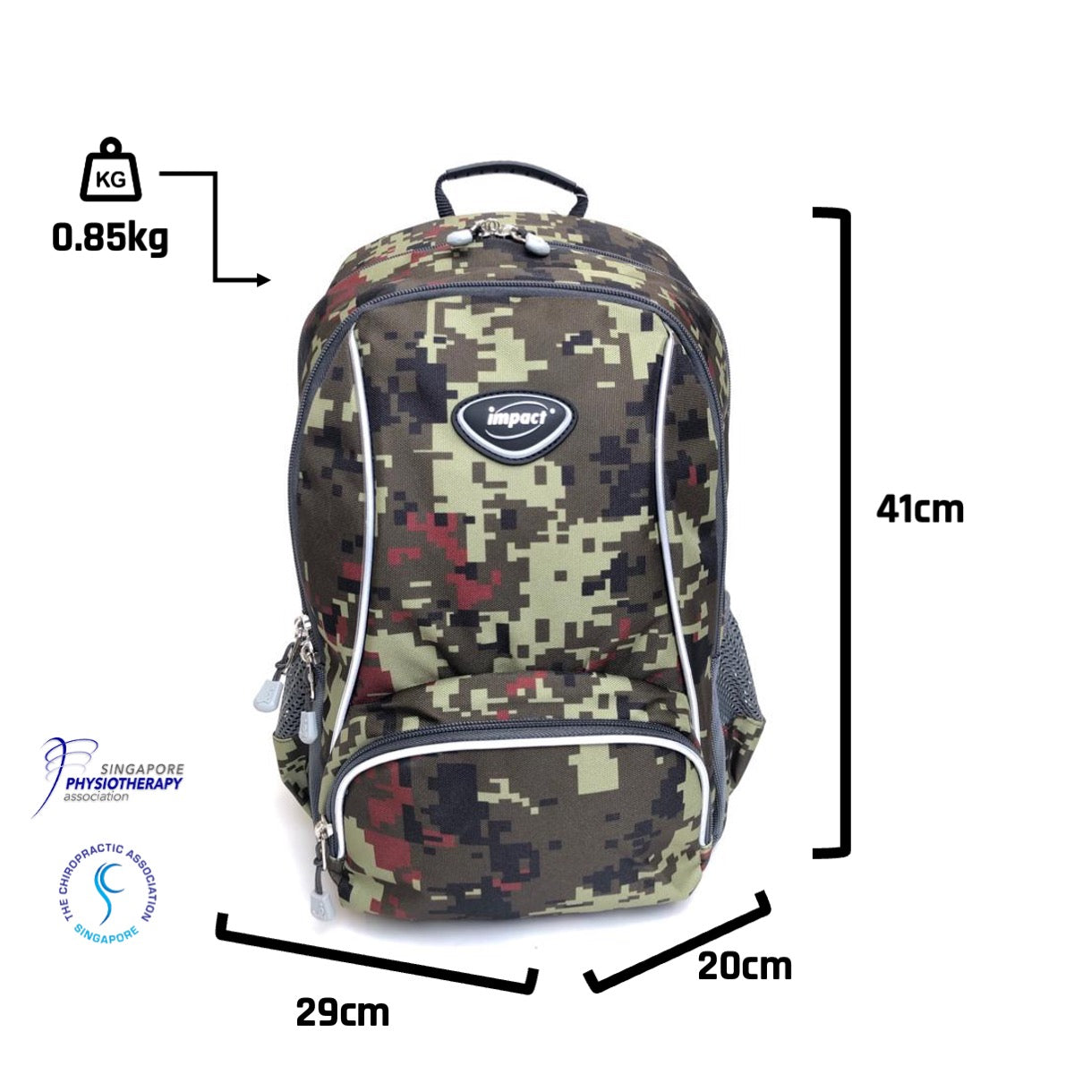 IMPACT - IPEG-165 Ergo-Comfort Spinal Support Backpack