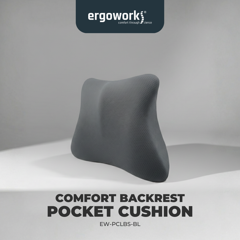 Ergonomic Back Rest Seat Cushion for Backbone Pain Support | Ergoworks