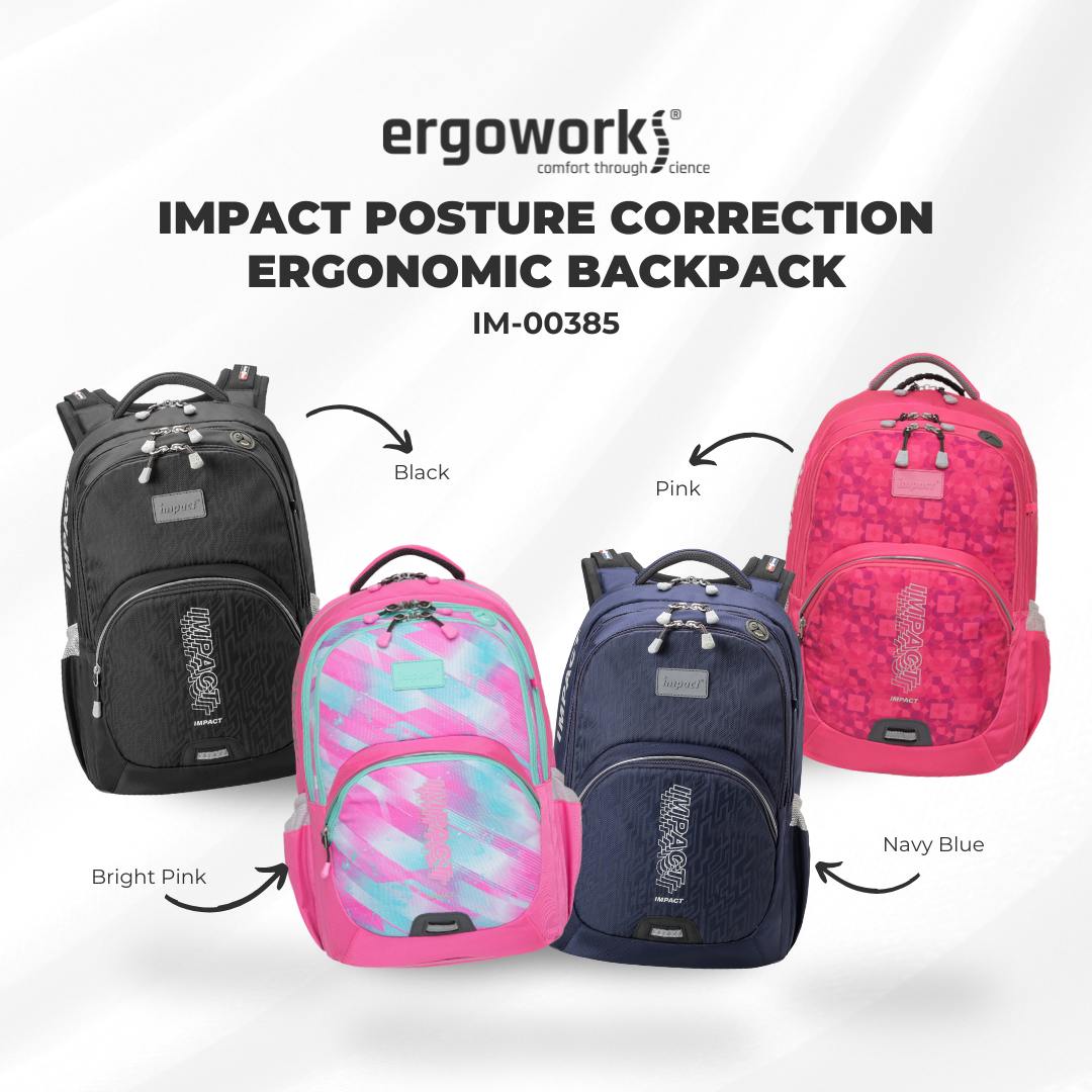 Impact Posture Correction Ergonomic Backpack, IM-00385 [Colour Options Available]