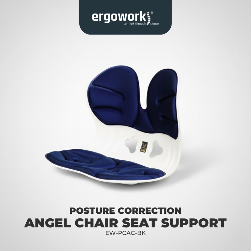 Ergonomic Back Rest Seat Cushion for Backbone Pain Support | Ergoworks