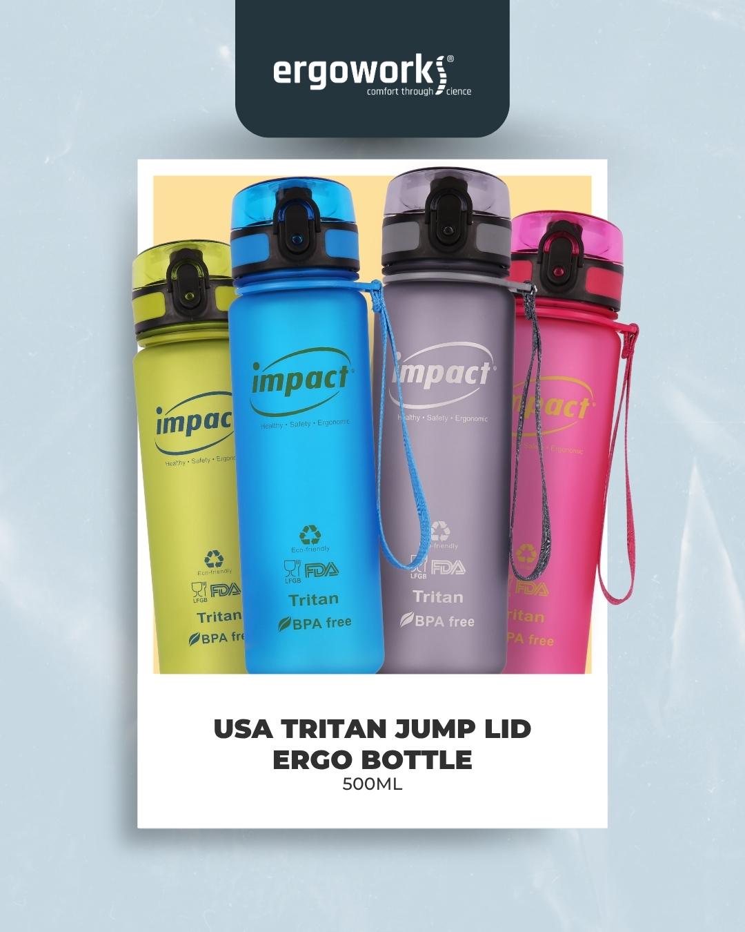 USA Tritan Jump Lid Design Ergo Bottle, 500ML