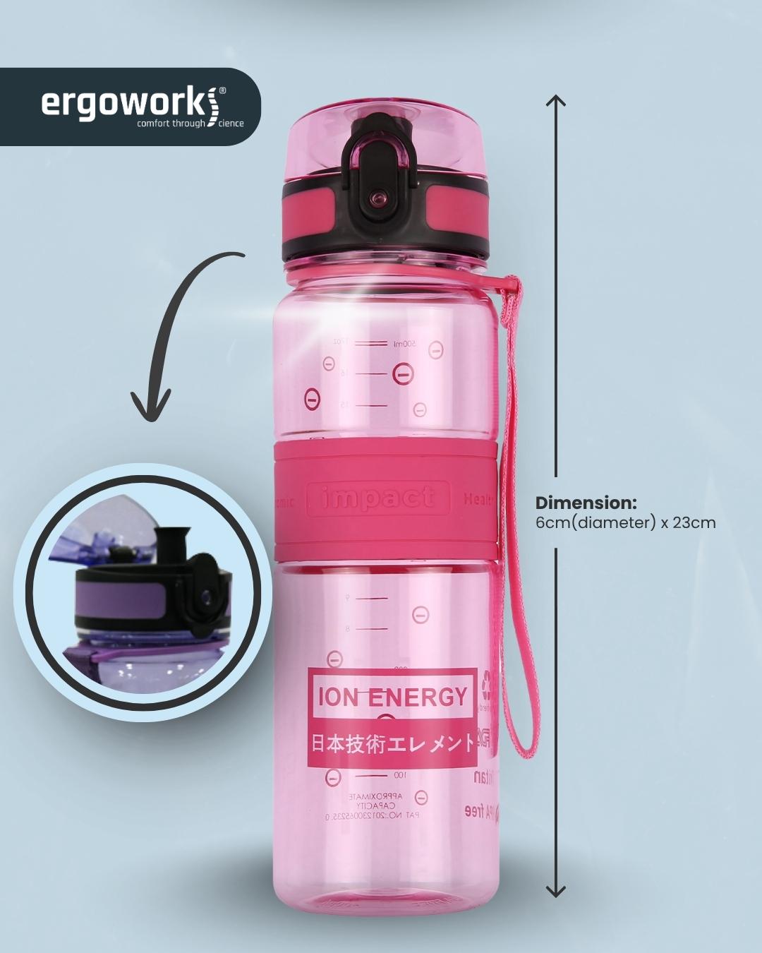 Nano Ionizer USA Tritan Jump Lid Ergo Bottle, 500ML