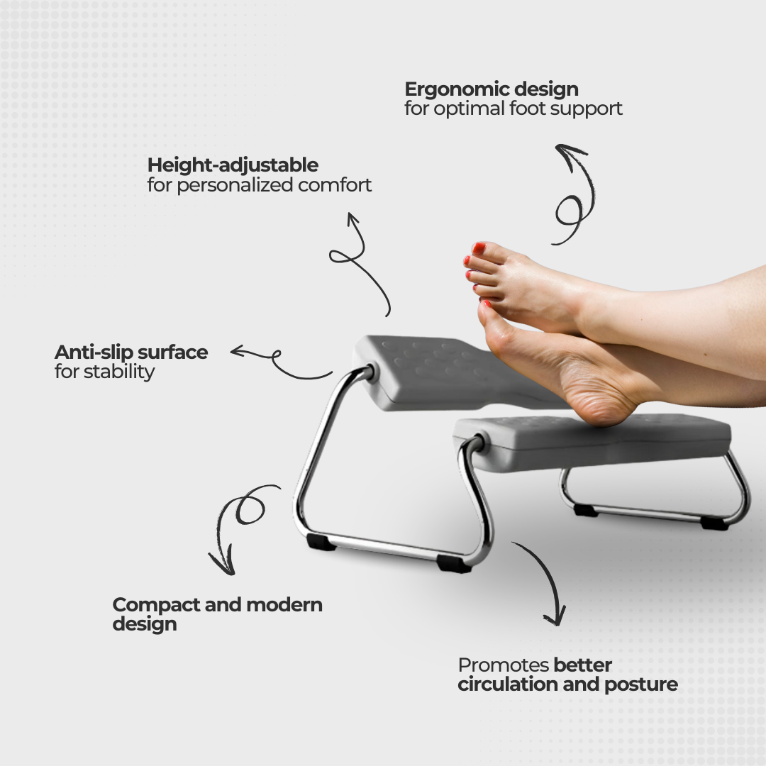 DUOREST DR-EZ1-GY Idea Collection EZ-Footrest