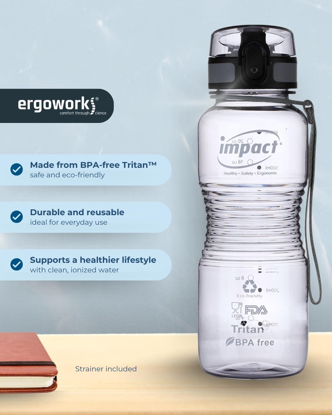 USA Tritan Jump Lid Design Ergo Bottle, 650ML