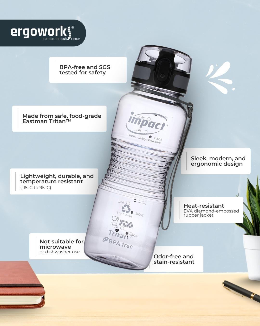 USA Tritan Jump Lid Design Ergo Bottle, 650ML