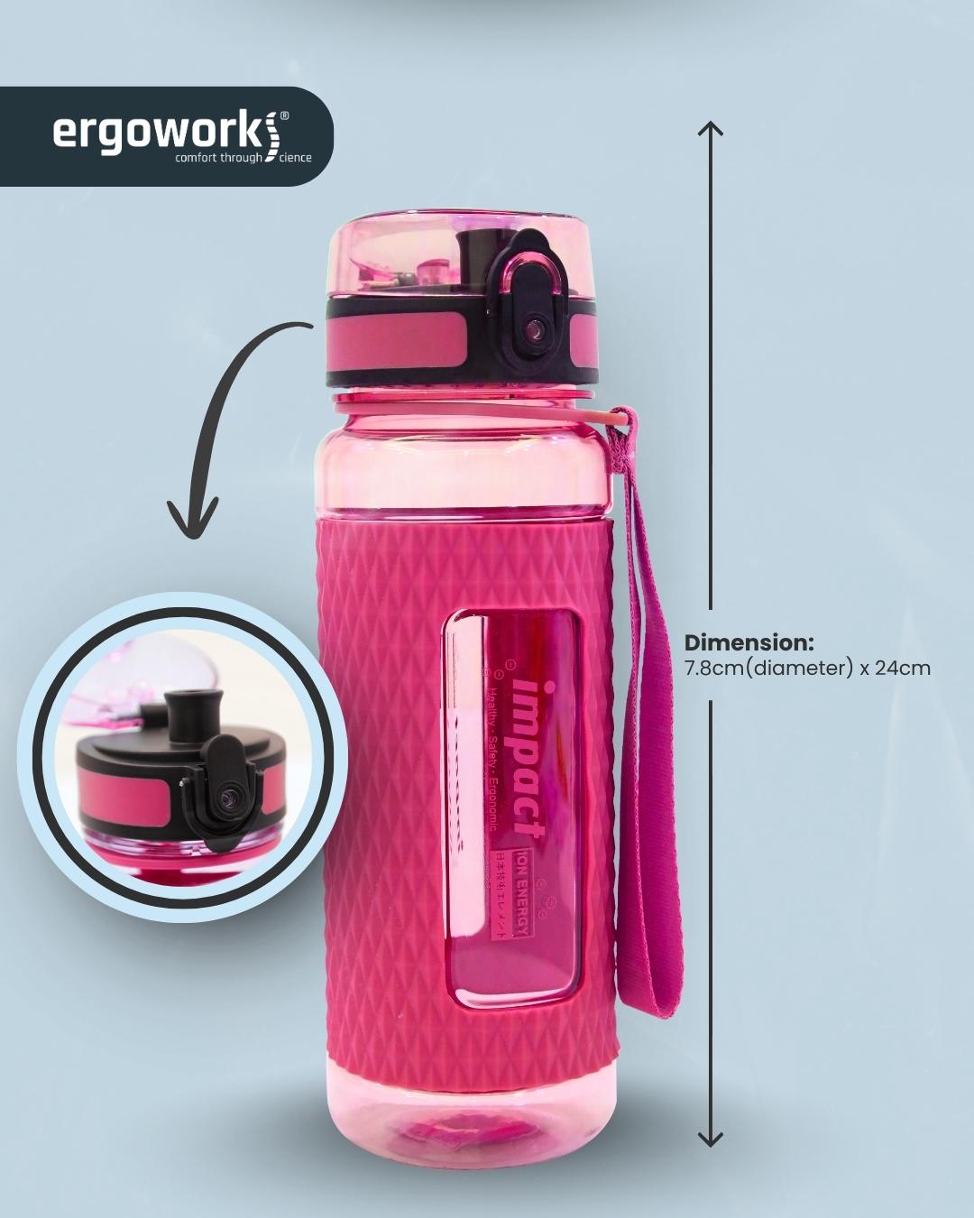 Nano Ionizer USA Tritan Jump Lid Ergo Bottle, 700ML