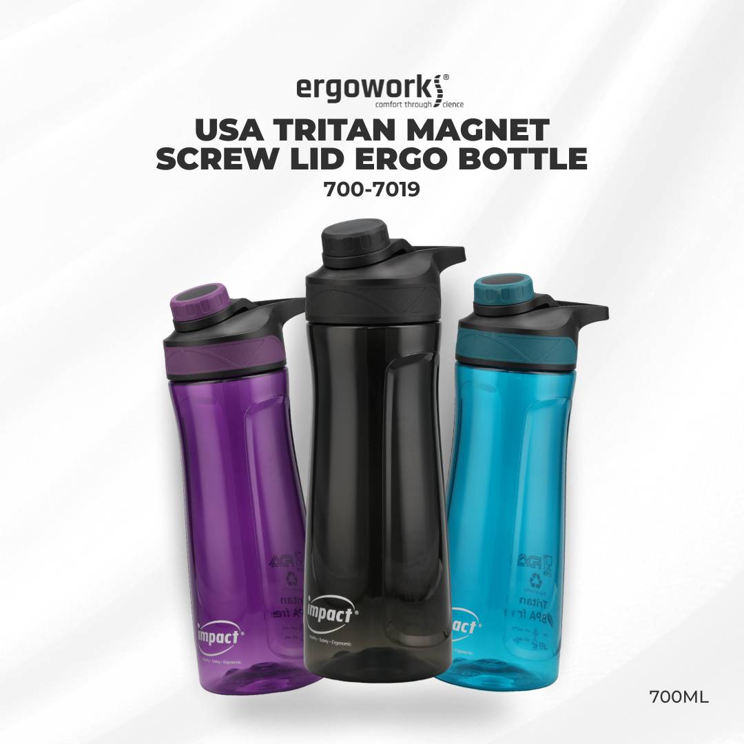 USA Tritan Magnet Screw Lid Ergo Bottle, 700ML