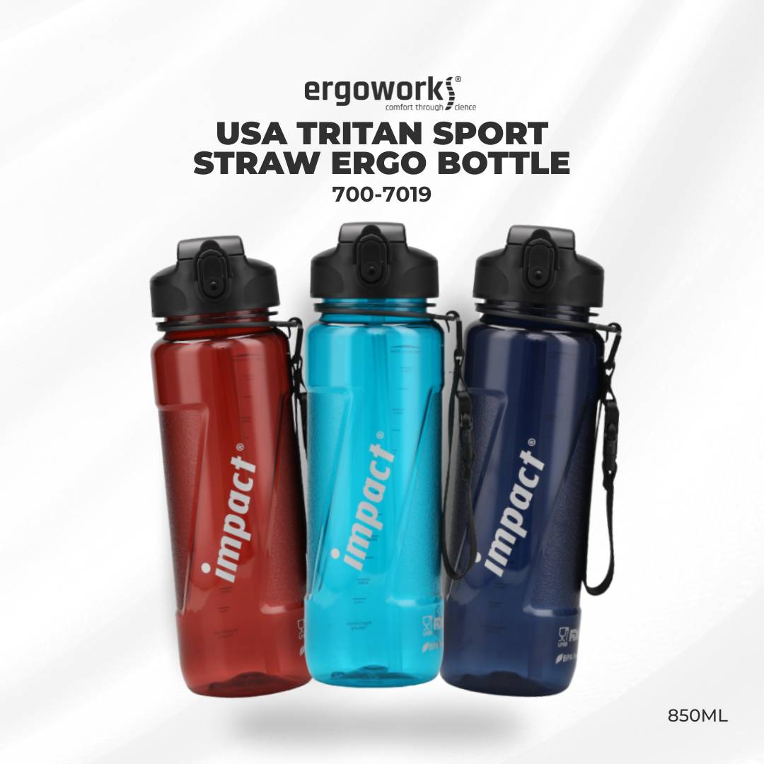 USA Tritan Sport Straw Ergo Bottle, 850ML