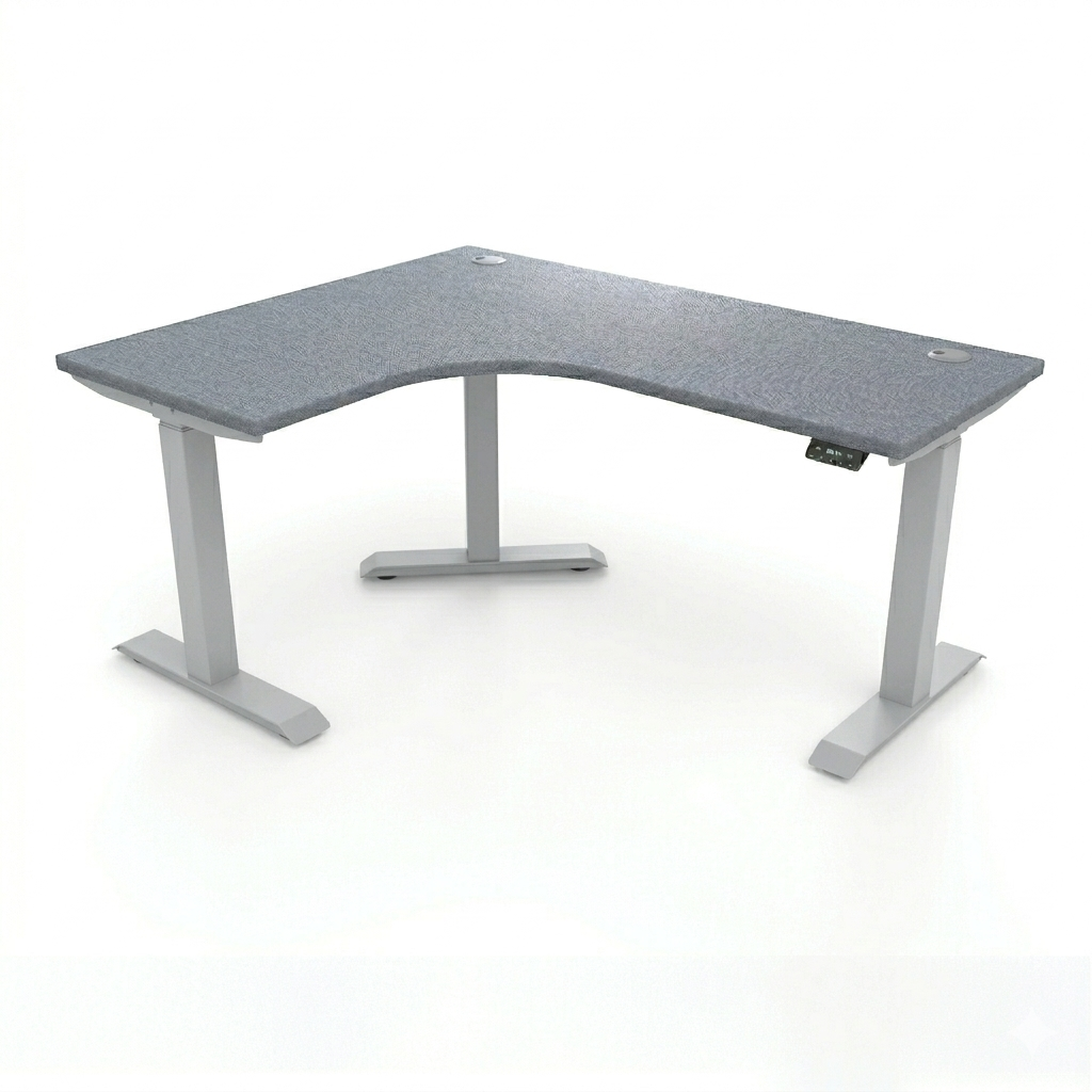 [Customizable] L-Shaped Electric Height Adjustable Desk, Premium Table Top
