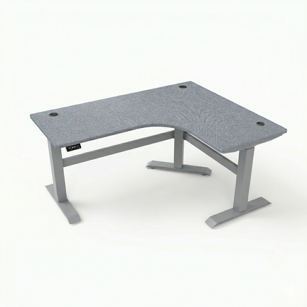 [Customizable] L-Shaped Electric Height Adjustable Desk, Premium Table Top