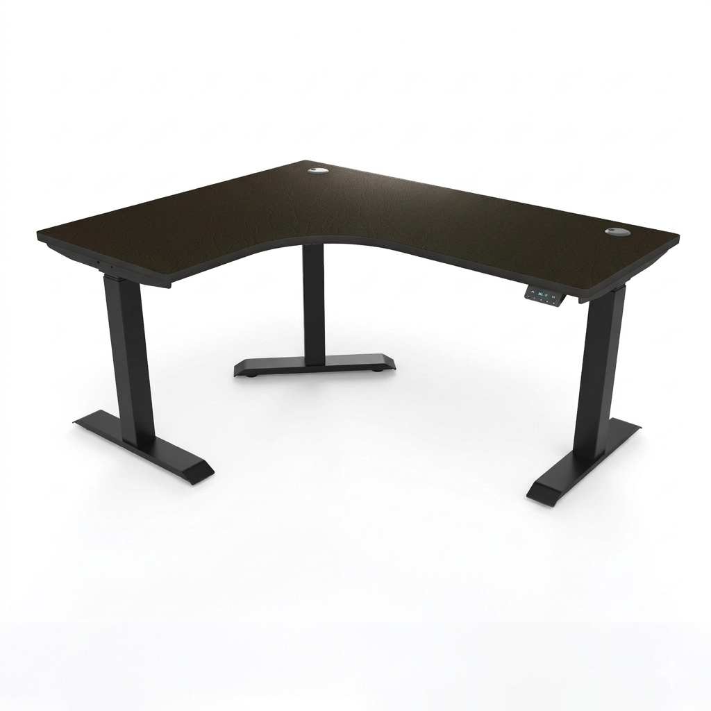 [Customizable] L-Shaped Electric Height Adjustable Desk, Premium Table Top