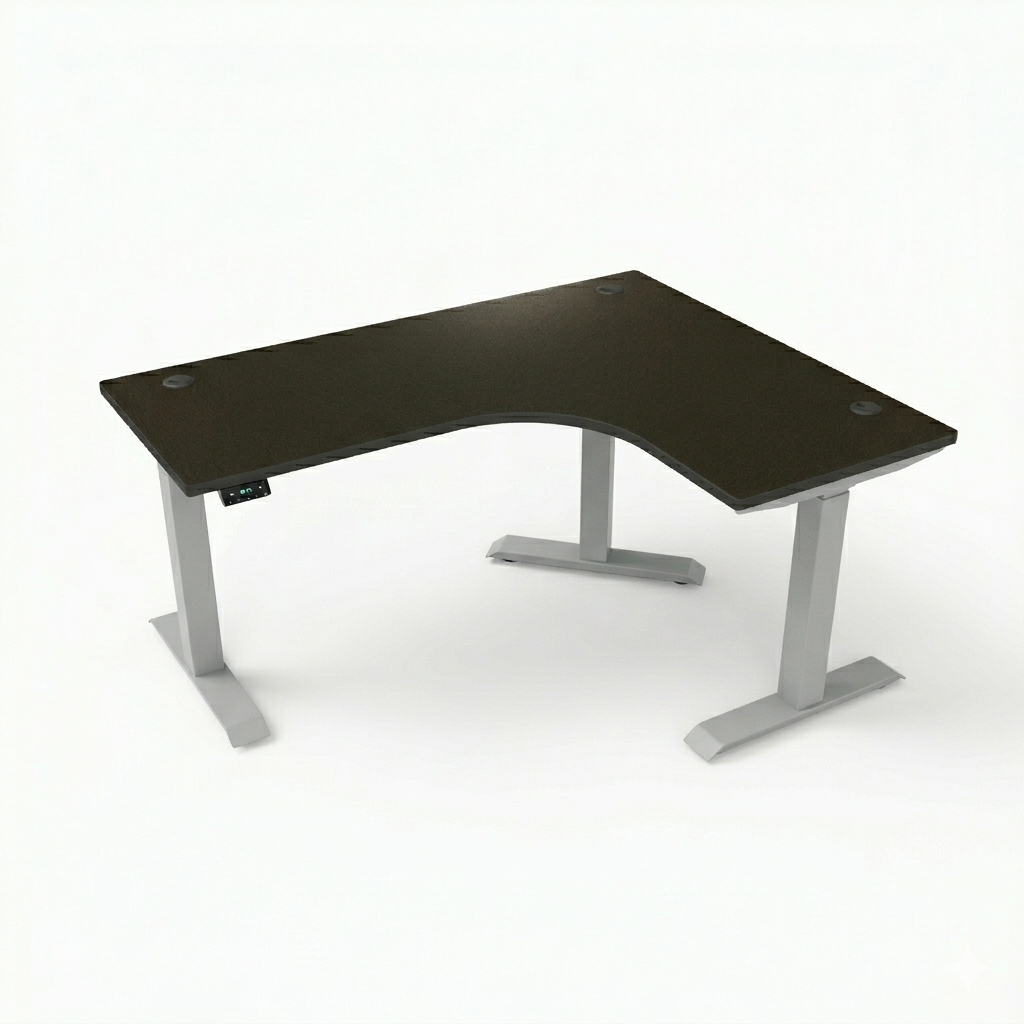 [Customizable] L-Shaped Electric Height Adjustable Desk, Premium Table Top