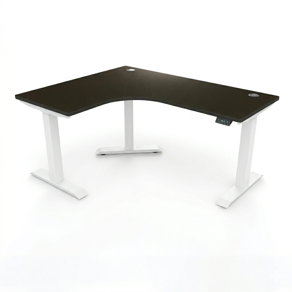 [Customizable] L-Shaped Electric Height Adjustable Desk, Premium Table Top