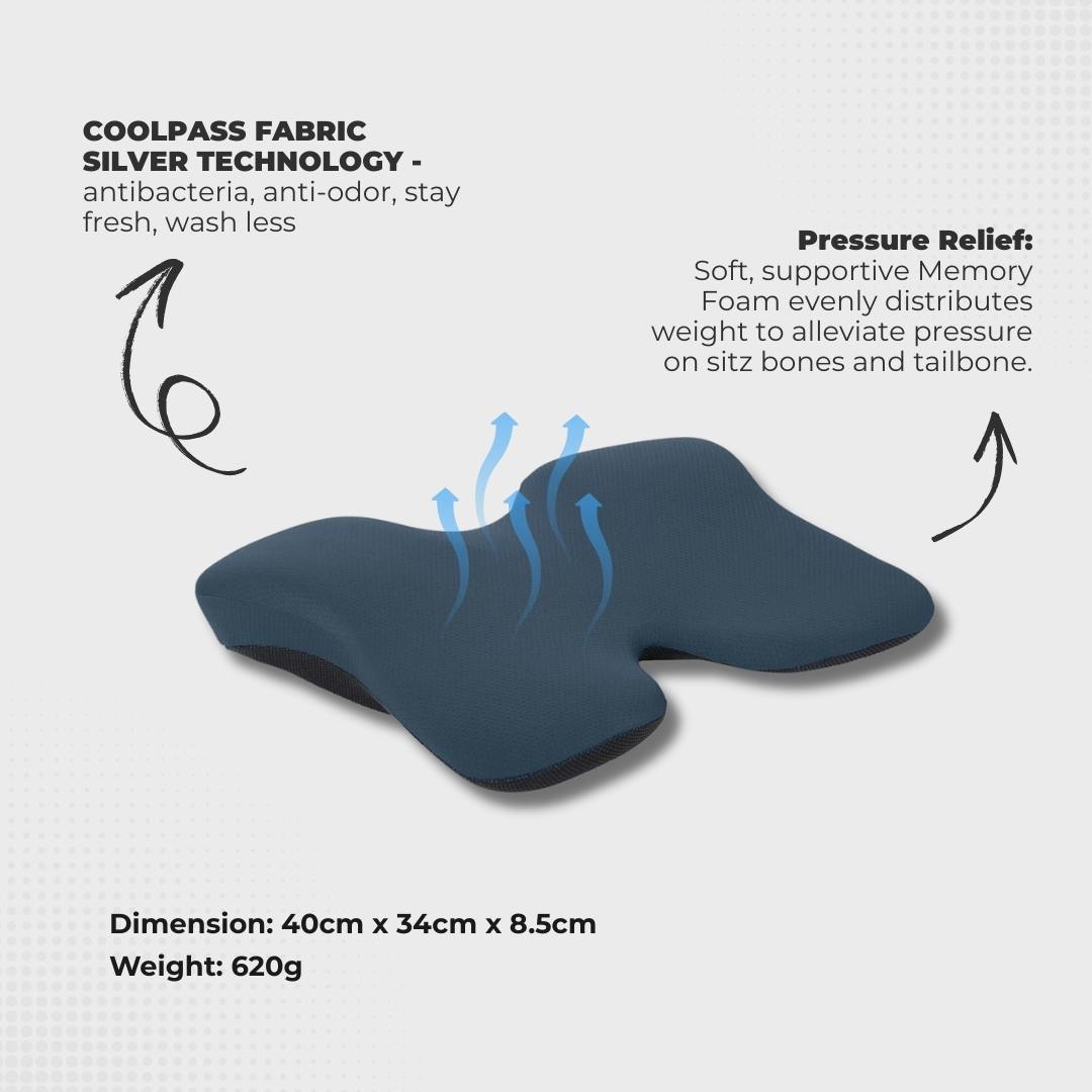 Comfort Upright Back Rest Seat Cushion