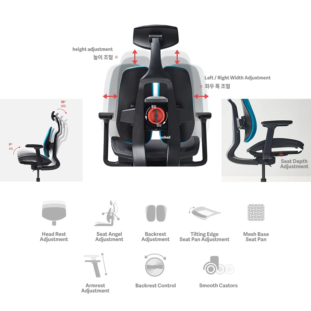 D2 Ergonomic Mesh Office Chair