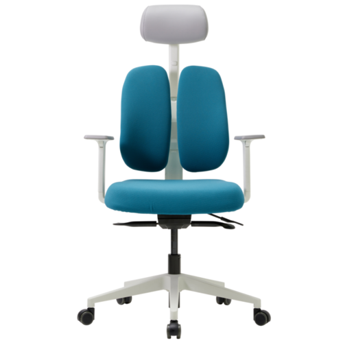 DUOREST D2500G-DASW Gold Renewal Ergonomic Desk Chair - White Frame (2022 Edition)