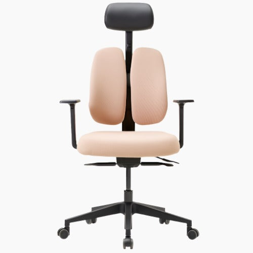 DUOREST D2500G-DAS Gold Renewal Ergonomic Desk Chair - Black Frame (2022 Edition)