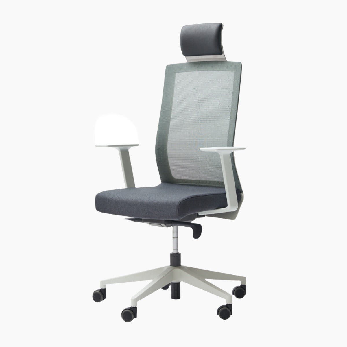 Duoflex Square Ergonomic Office Chair, White Frame